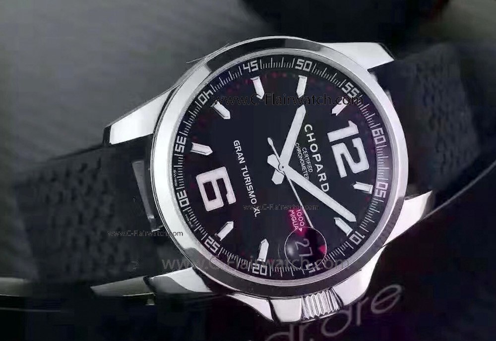 Fake Chopard Mille Miglia GT XL Men Watch Black Rubber Band